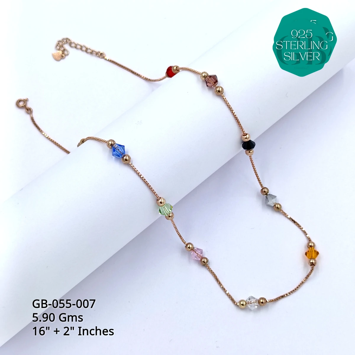 COLOURFUL SWAROVSKI CRYSTAL CHAINS - GB-055-007