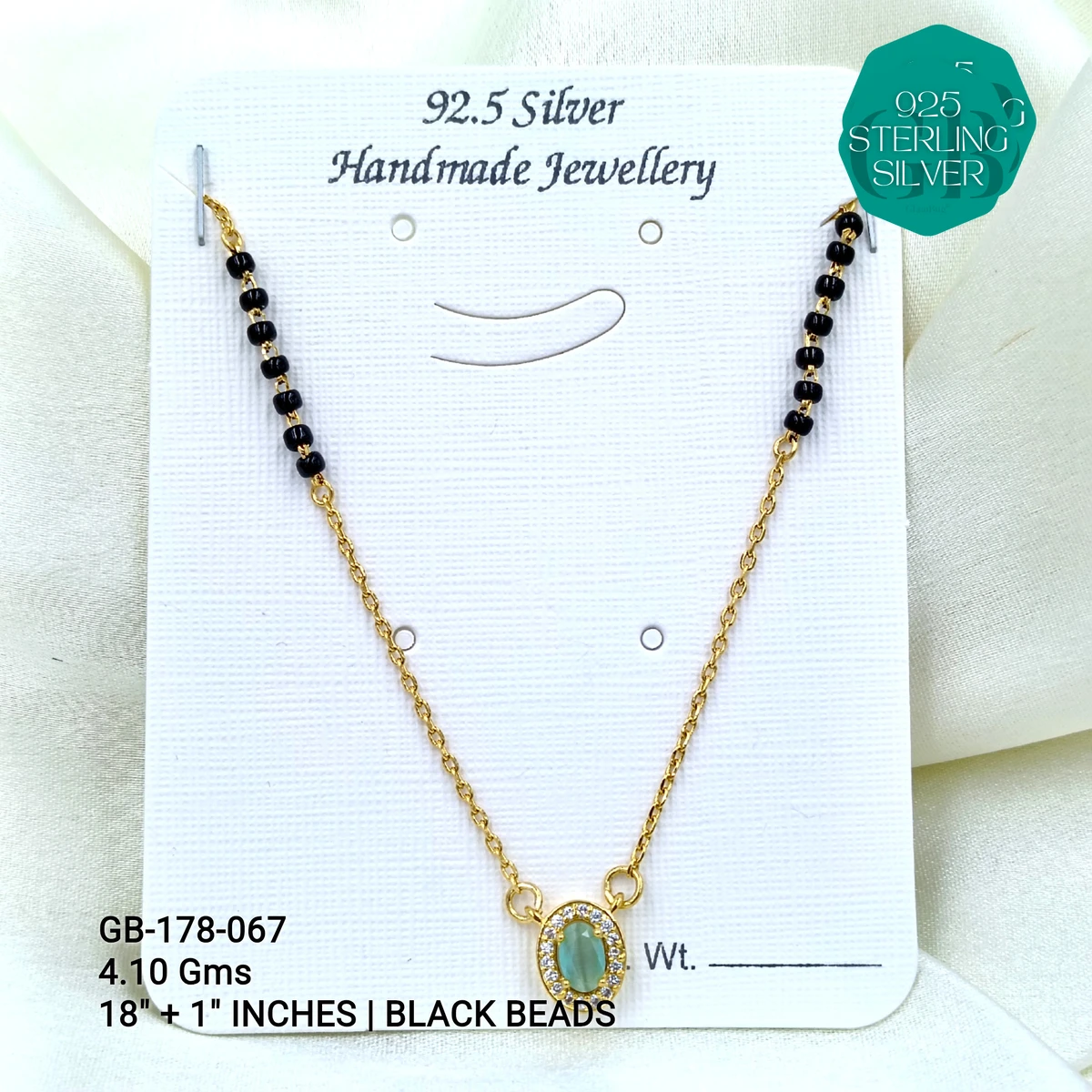 GOLD  - SOLITAIRE MANGALSUTRA - GB-178-067