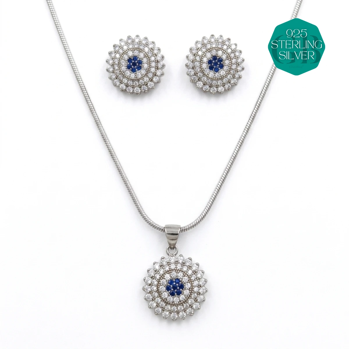 Wholesale 925 silver pendant sets